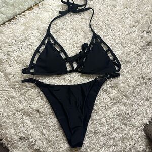 SHEIN black string bikini